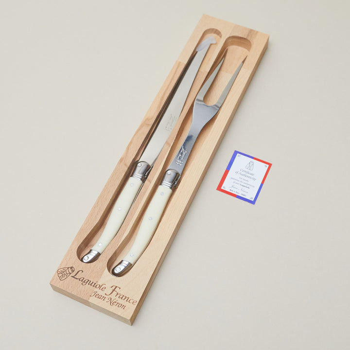 Laguiole Ivory Carving Set
