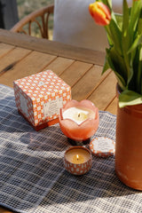 Glass Tulip Candle Cactus Flower