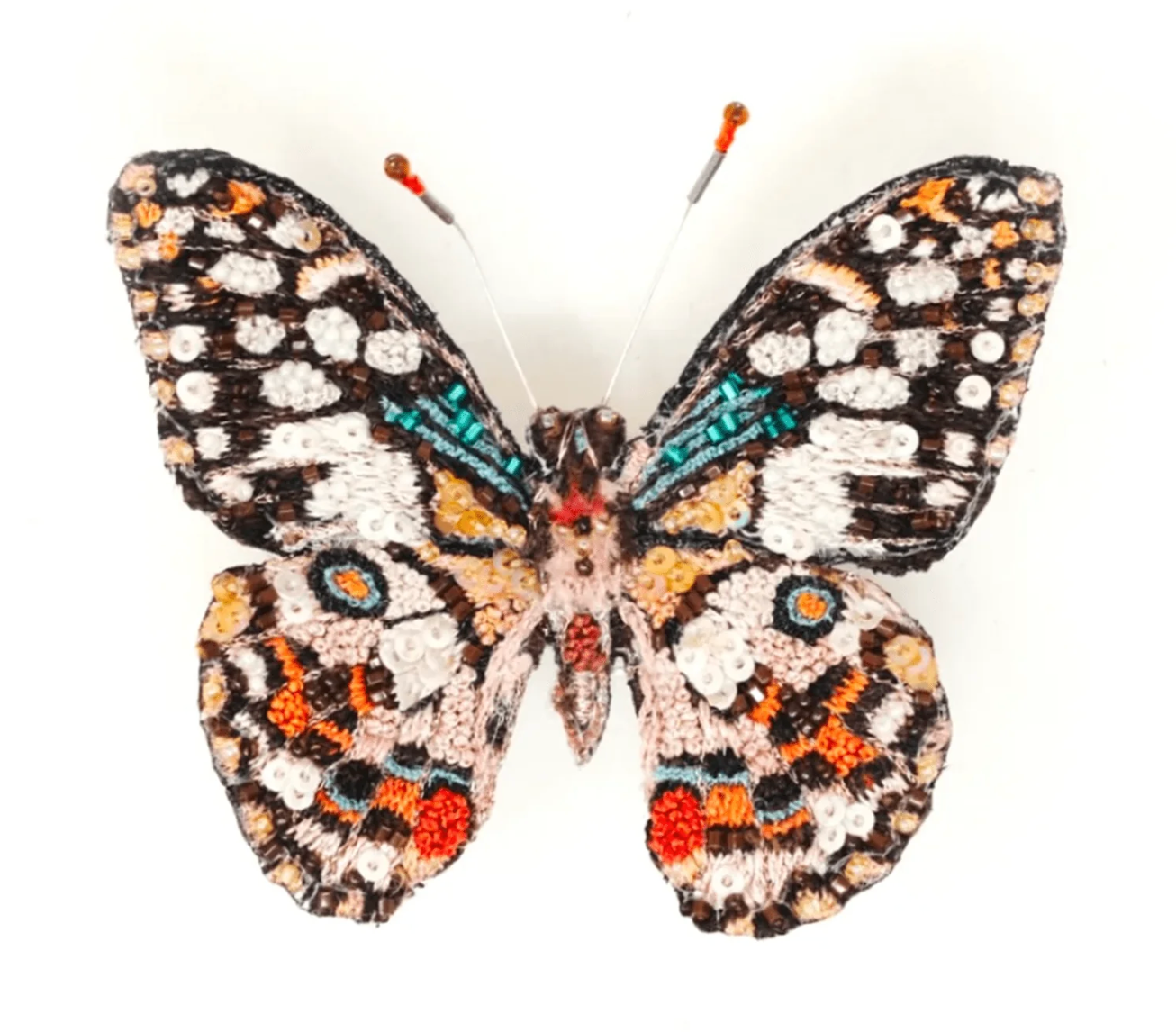 Brooch Lime Swallowtail Butterfly