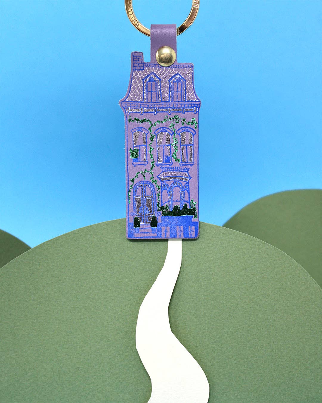 Key Chain Dolls House Lilac