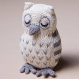 Knitted Owl Rattle Toy