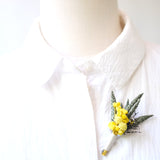 Brooch Mimosa Boutonniere