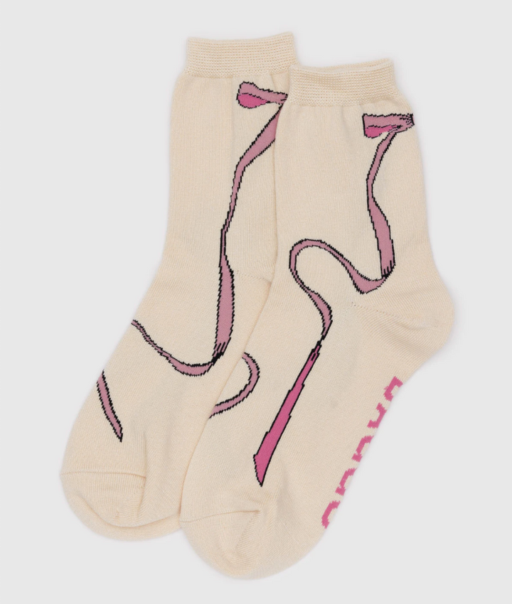Socks Pink Bow