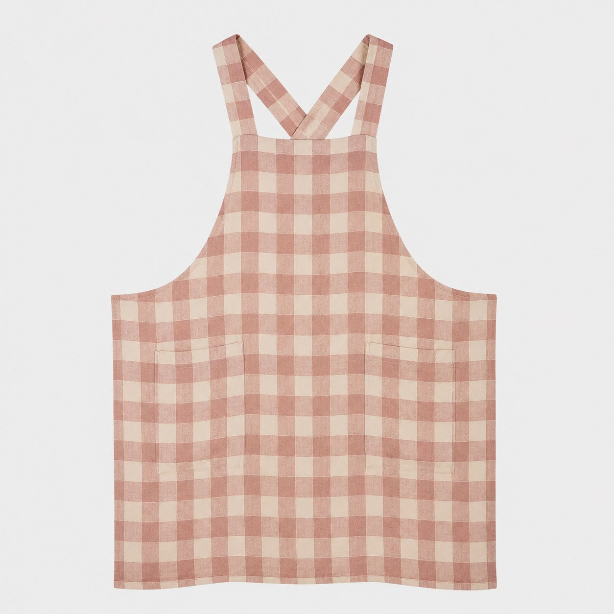 Apron Gingham Rose