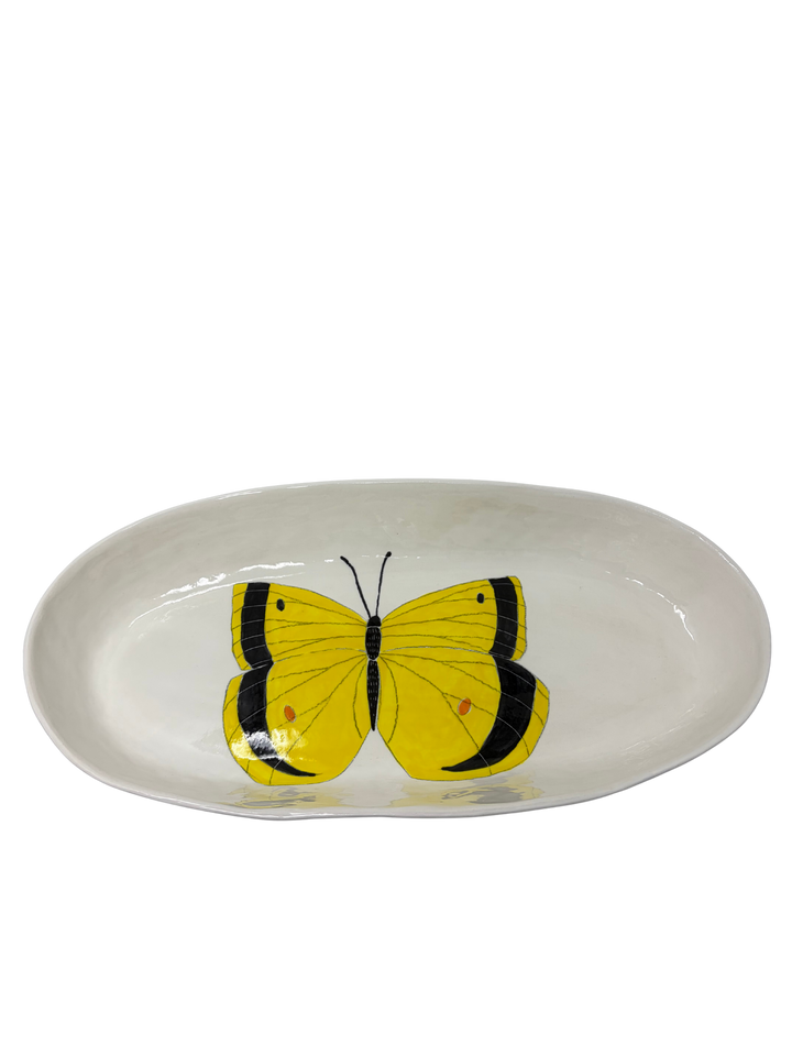 Large Oval Platter Butterfly 5