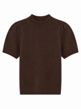 Brigitte Mock Neck Sweater Americano