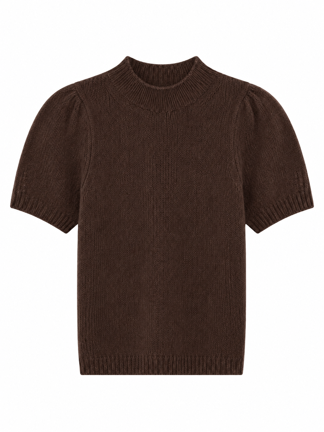 Brigitte Mock Neck Sweater Americano