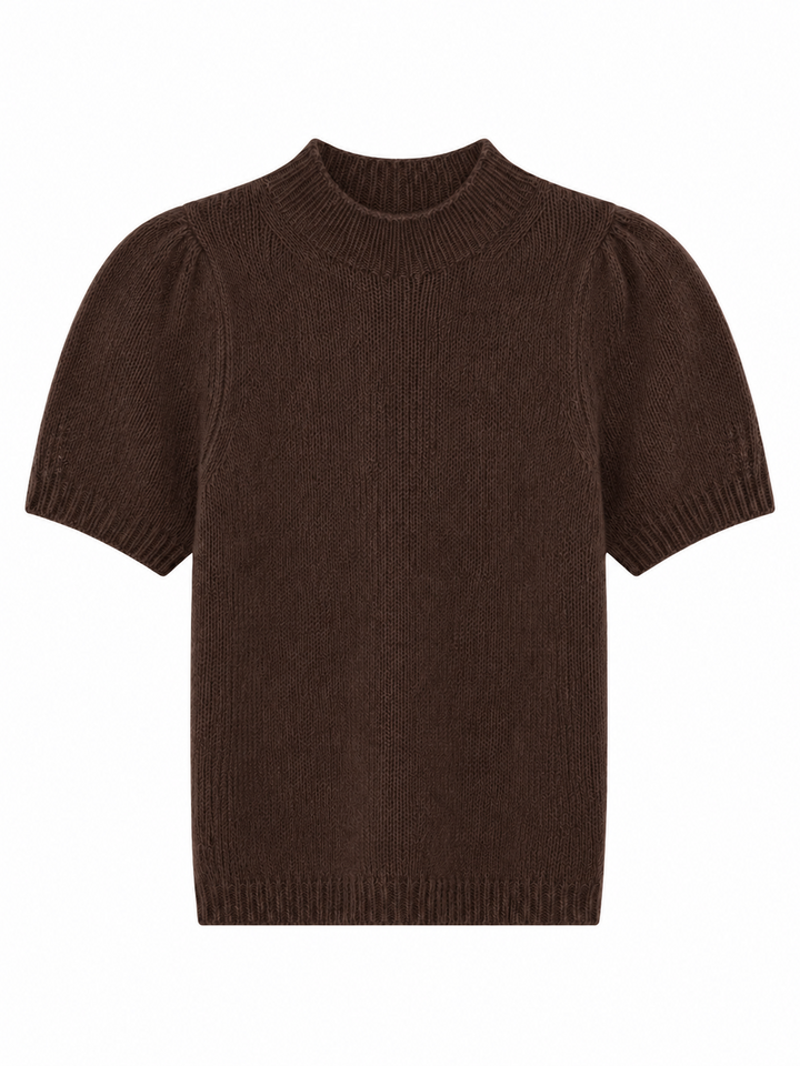 Brigitte Mock Neck Sweater Americano