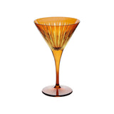 Prism Amber Martini Glasses Set 4