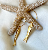 Ablette Gold Fish Earrings