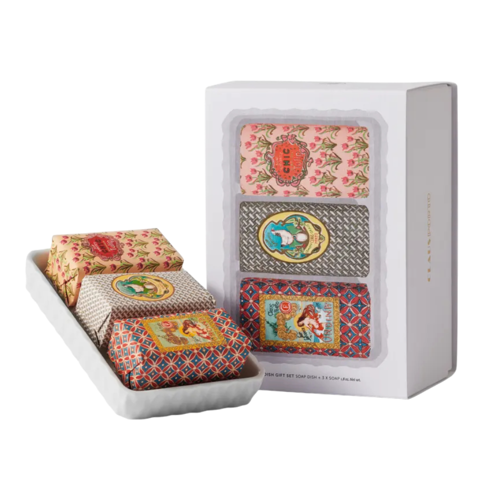 Gift Set Soap Dish 3 Soaps