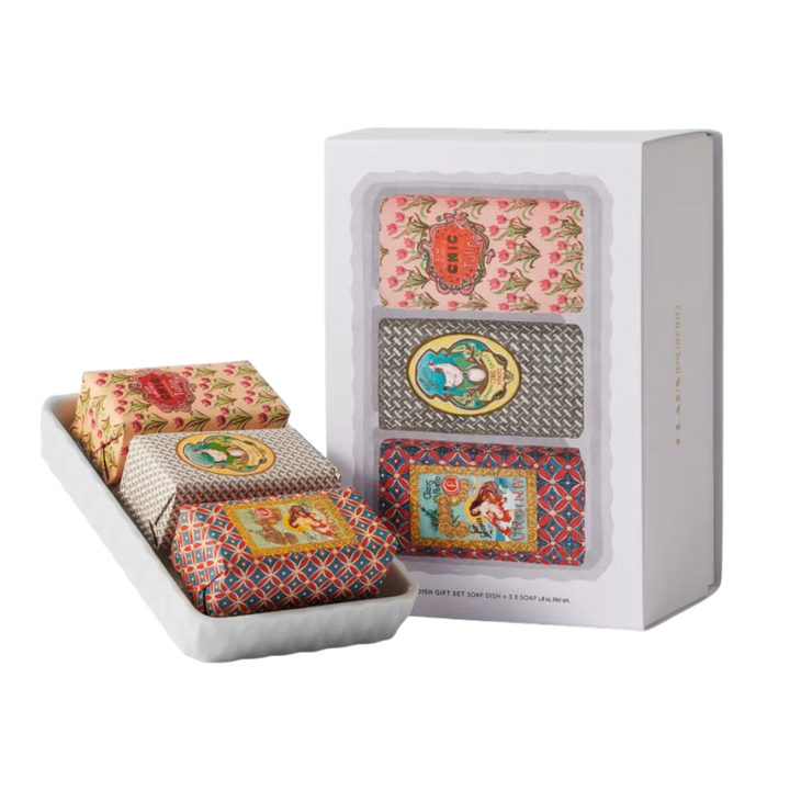 Gift Set Soap Dish 3 Soaps