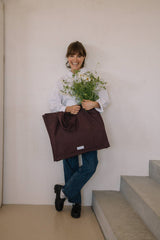 Eggplant Purple Canvas Tote