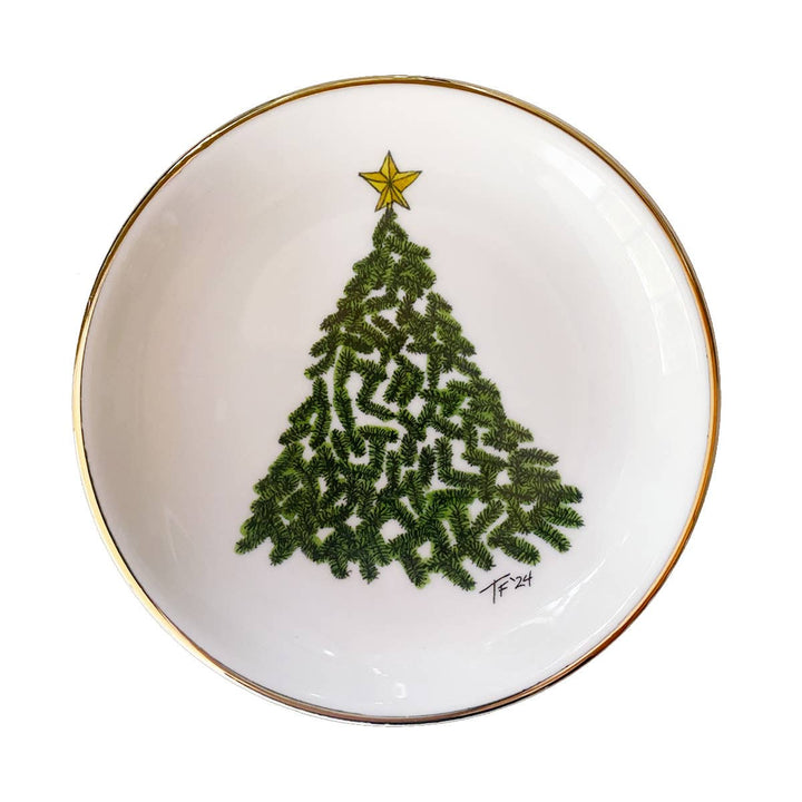 Lone Christmas Tree Ring Dish