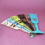 Wine Glass Bookmark Heritage Blue