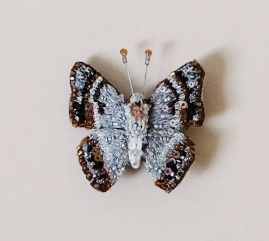 Brooch Indian Purple Emperor Butterfly