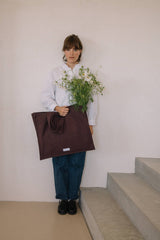Eggplant Purple Canvas Tote