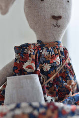 Ruthie the Rabbit — Heirloom Doll in Canyon Liberty Dress