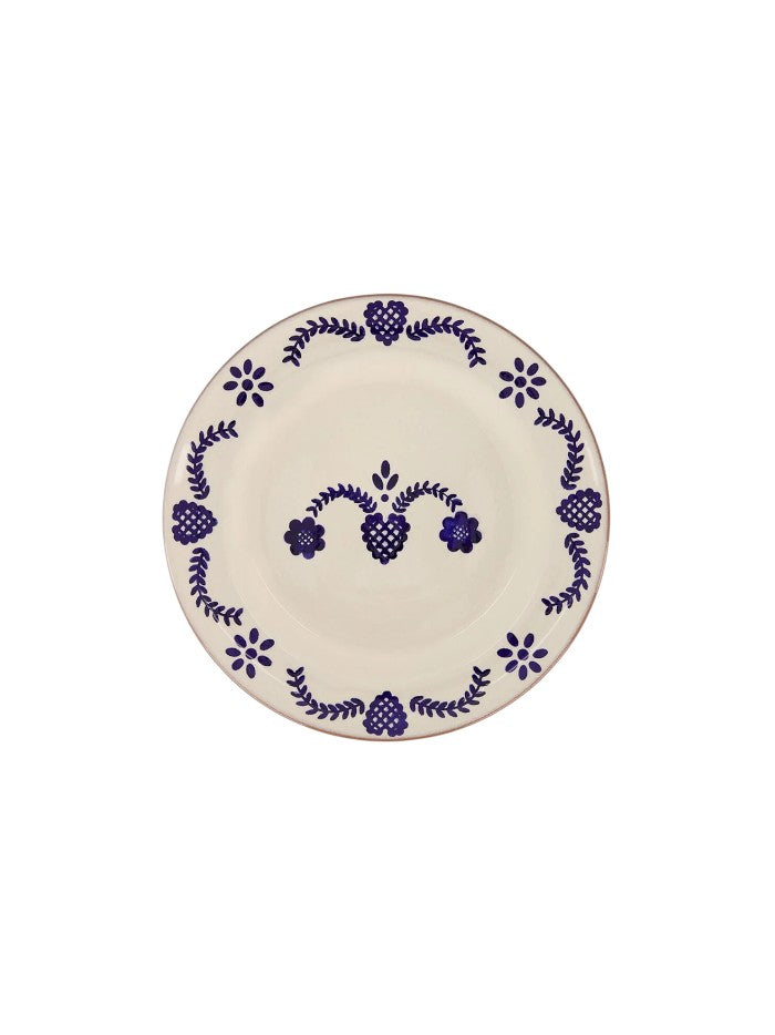 Viana Blue Plate Dinner Set 4