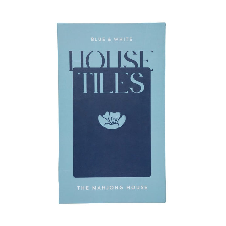 Mahjong Tile Set Blue & White