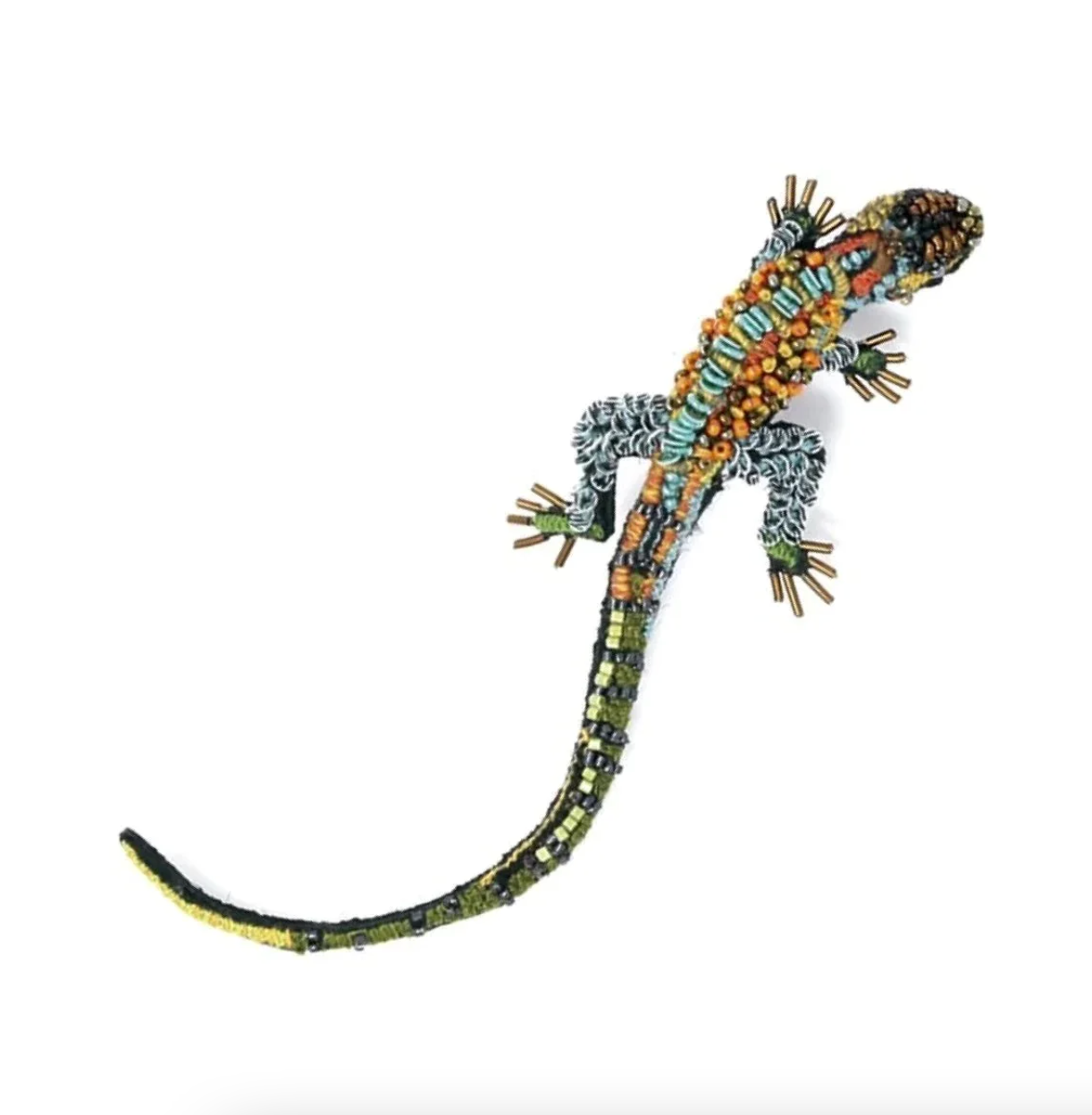 Brooch Caiman Lizard