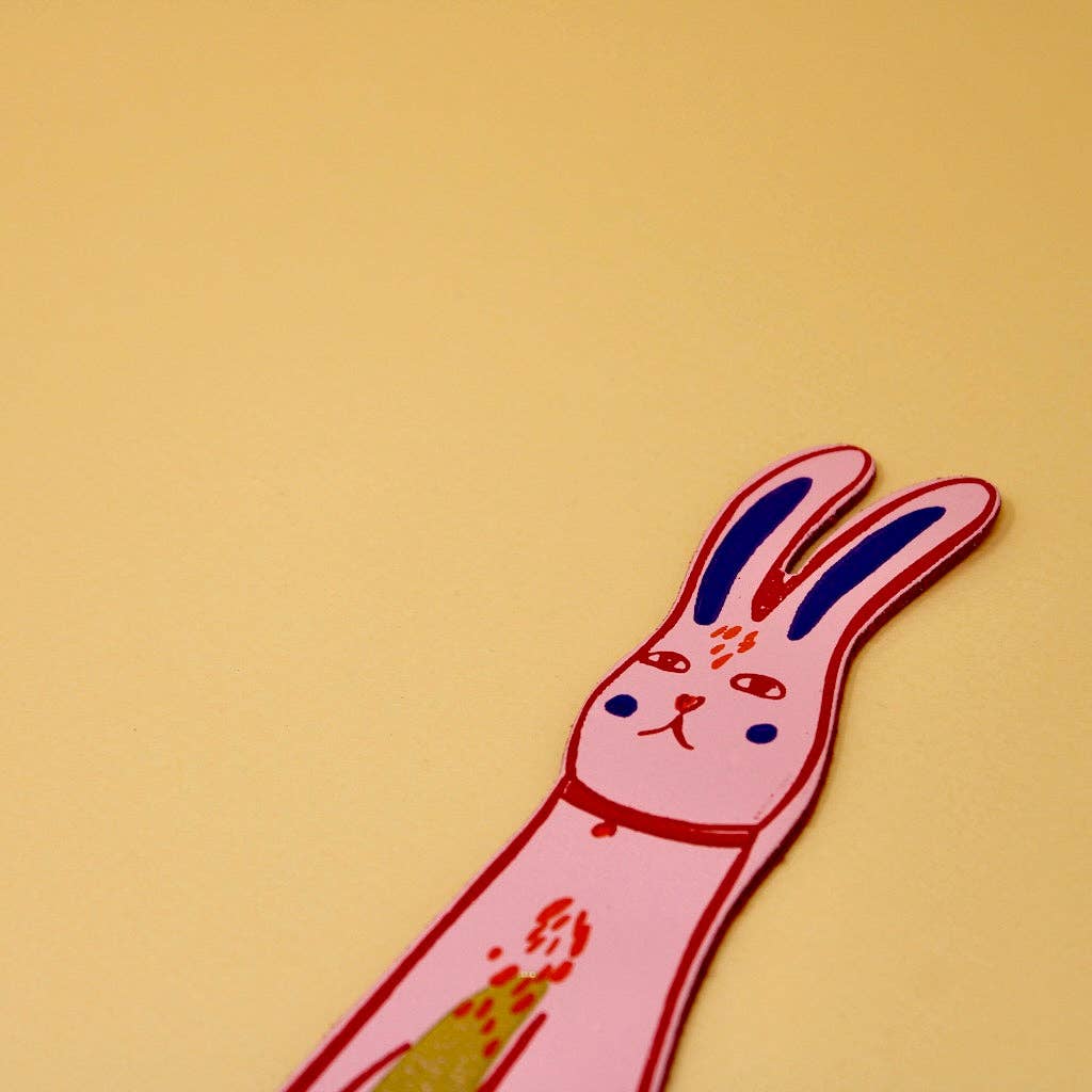 Bunny Bookmark Pale Pink