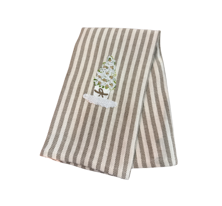 Embroidered Kitchen Towel Topiary