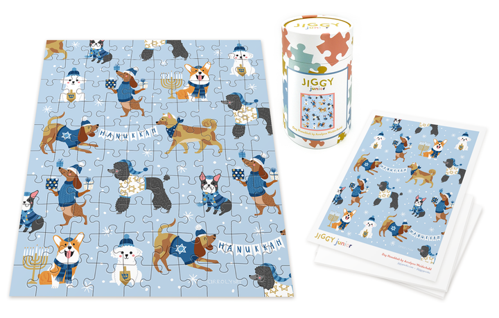 Puzzle Dog Hanukkah