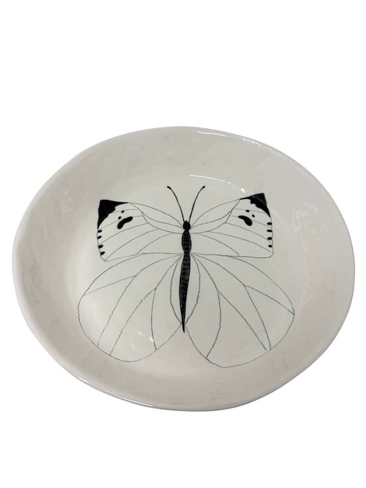 Large Round Platter Butterfly 2