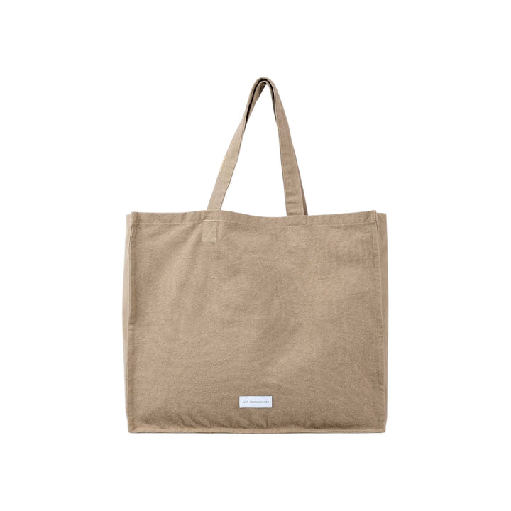 Sand Beige Large Canvas Tote