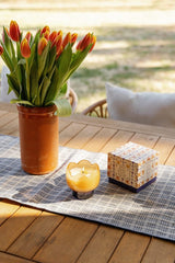 Glass Tulip Candle Garden & Grove