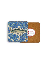 Coaster Set of 4 Fish & Flower
