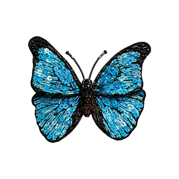 Brooch Blue Morpho Butterfly