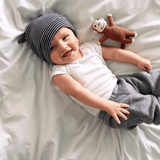 Knitted Monkey Rattle Toy