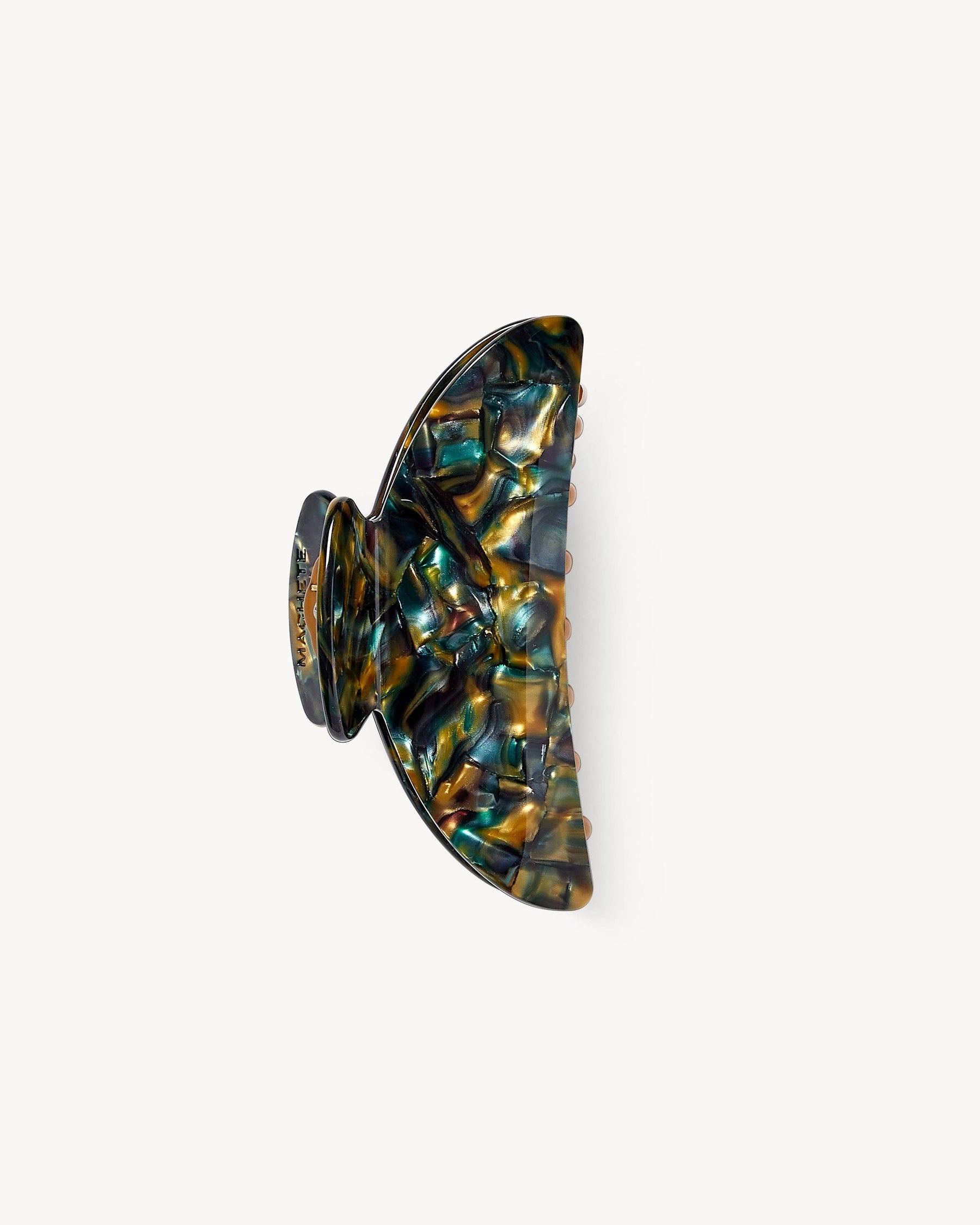 Midi Hair Clip Green Tortoise