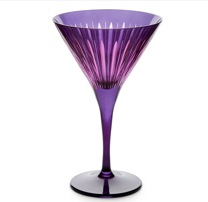 Prism Purple Martini Glasses Set of 4