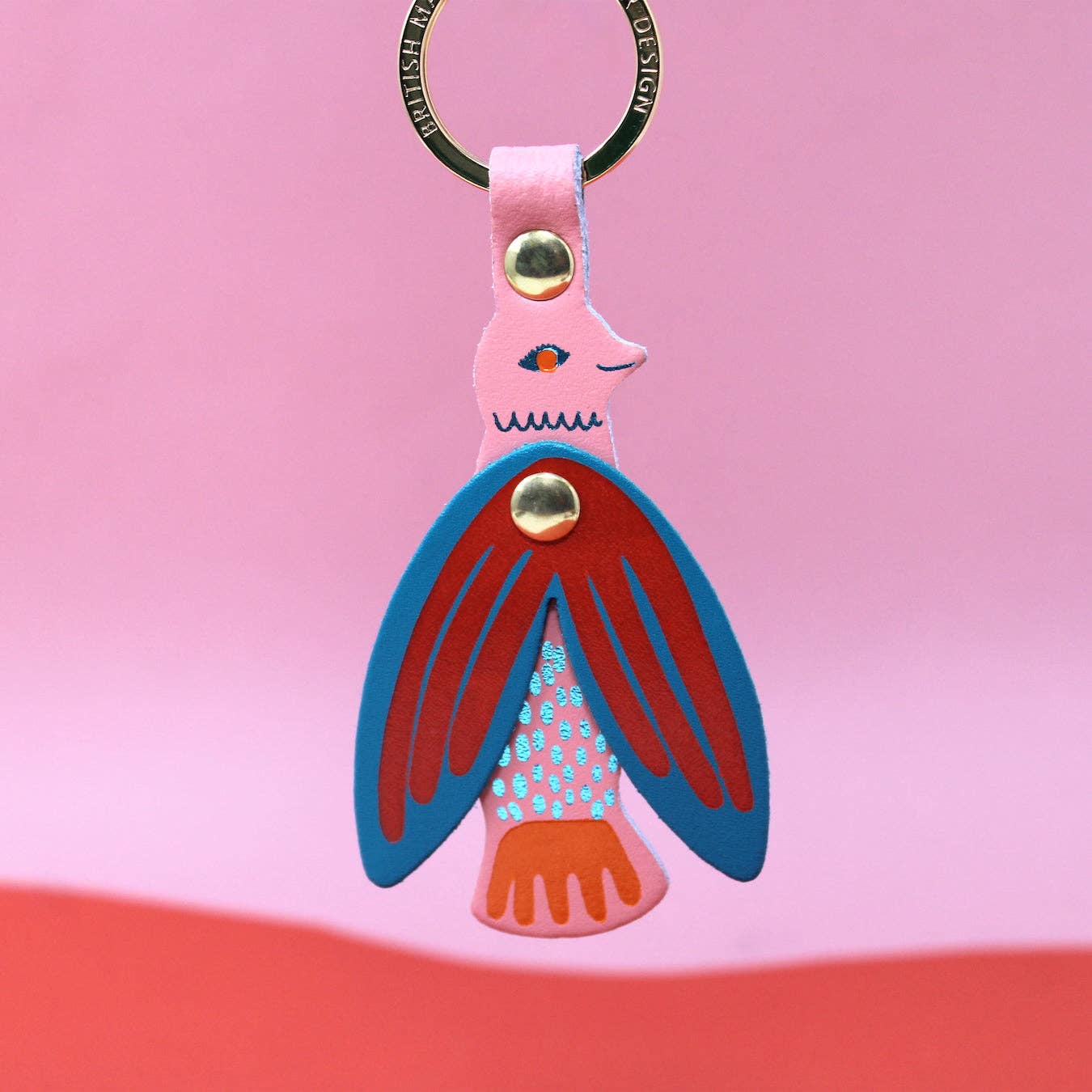 Key Chain Songbirds Pale Pink
