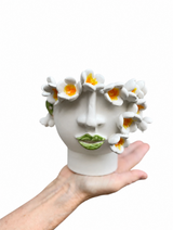 Face Vase Small Frangipani