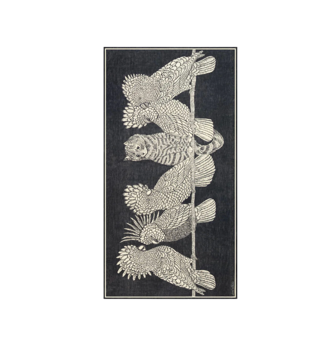 Scarf Caracat Black