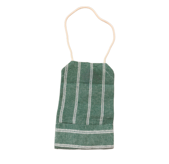 Embroidered Apron Twill Forest Green