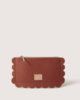 Wool Terracotta Clutch