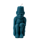 Monkey with a Fez Beeswax Candle: Peacock