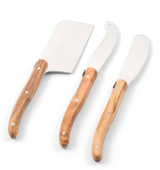 Laguiole Cheese Utensil Set Olivewood