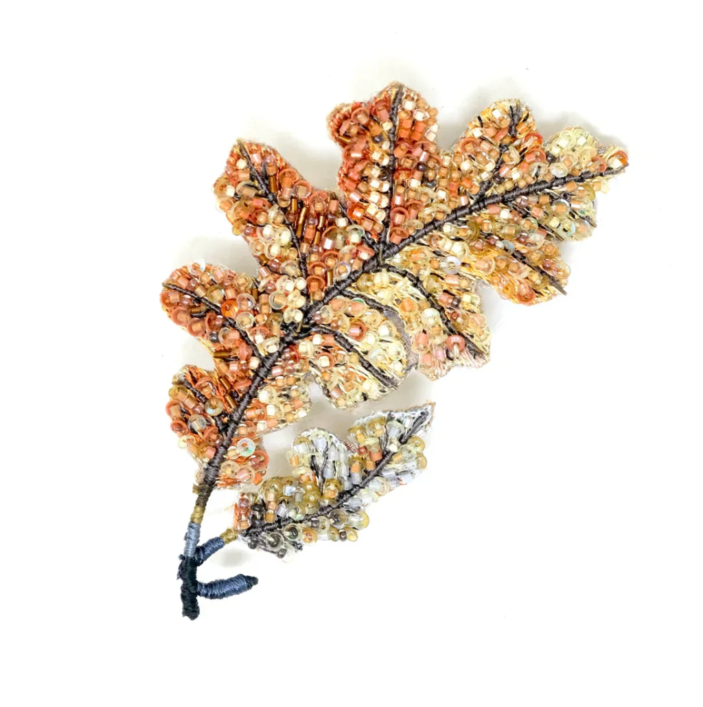 Brooch Autumn Oak Leaf