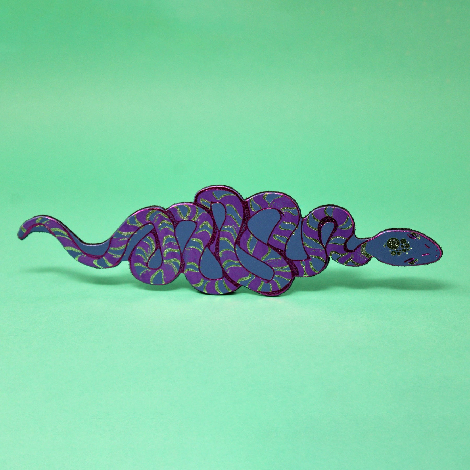 Snake Bookmark Petrol Blue