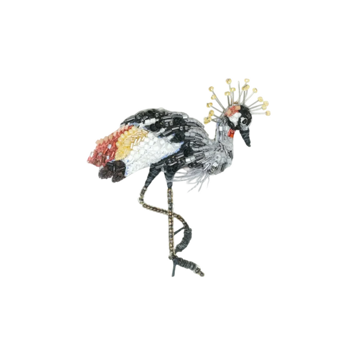 Brooch Crowned Crane