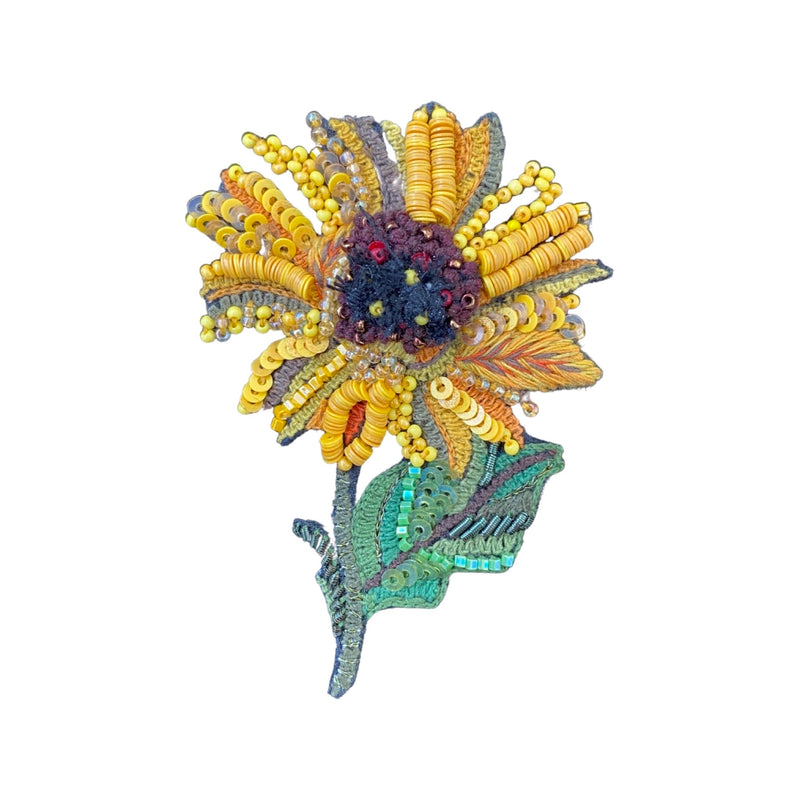 Brooch Sunflower