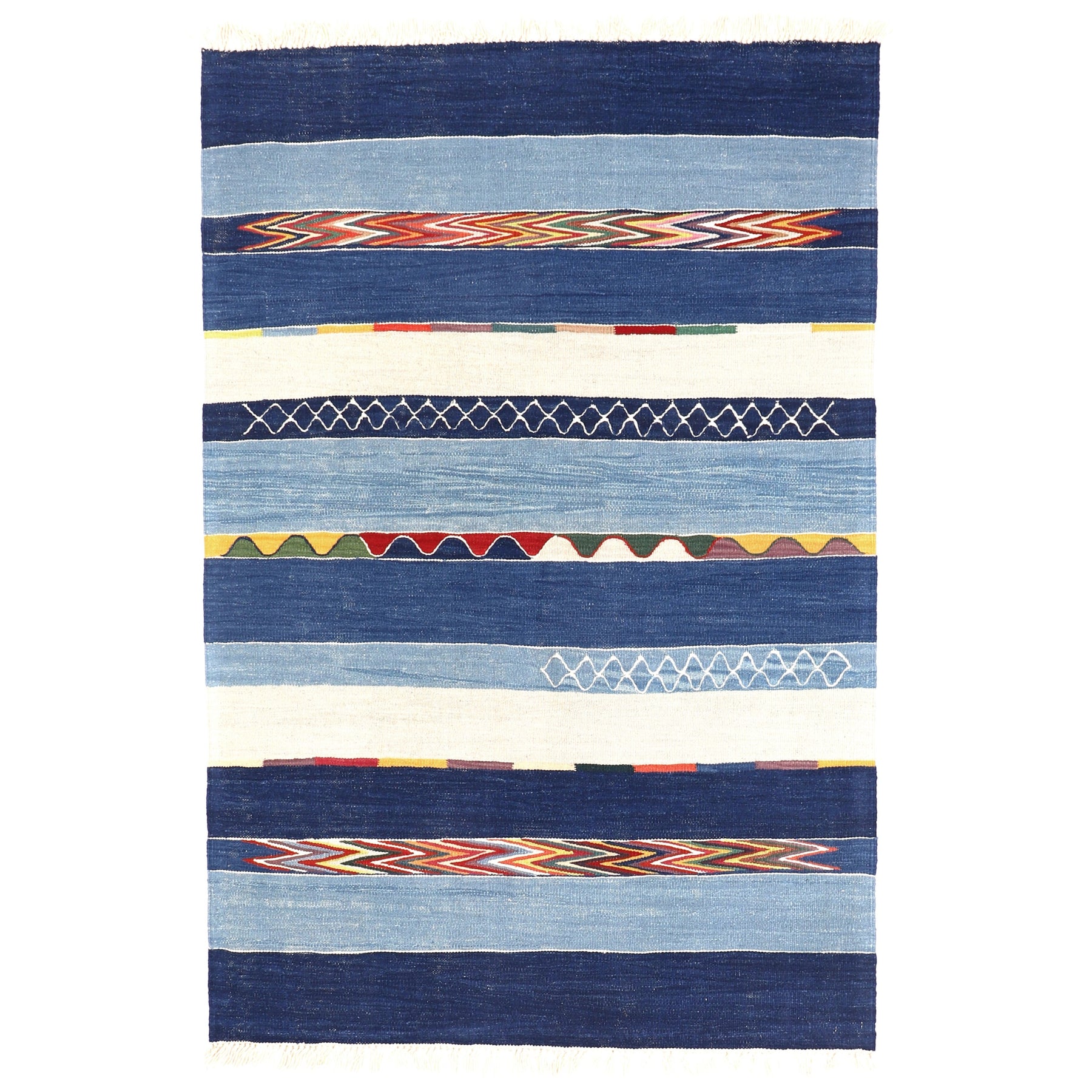 Prismatic Passages Rug - Indigo