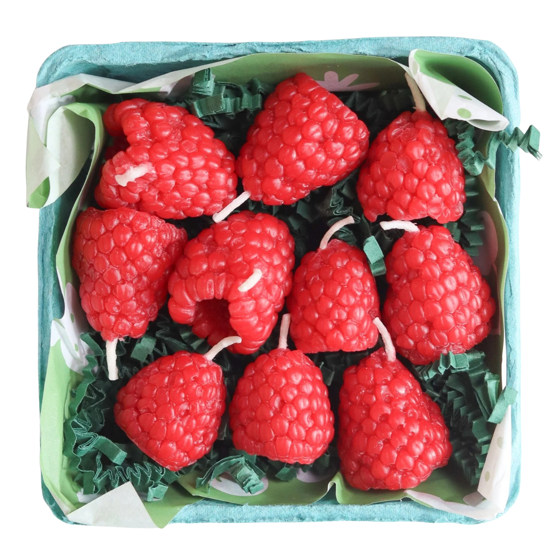 Beeswax Candles Raspberry Set of 10