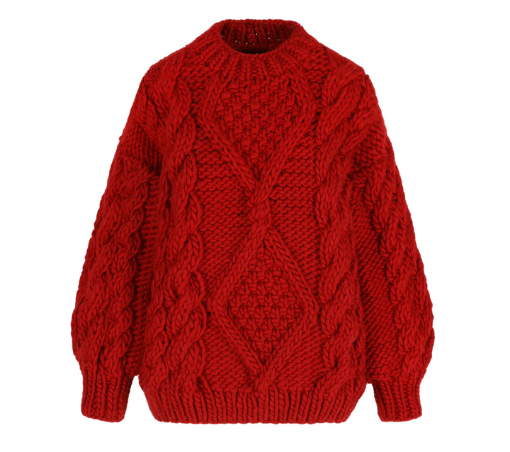Sweater Crew Neck Diamond Red